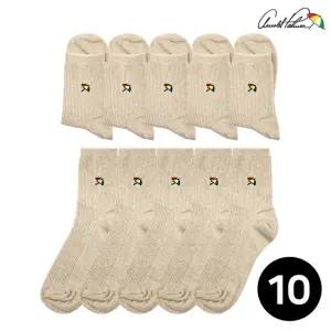 아놀드파마 여성 골지양말 중목 베이지 10족 발목편한 패션 양말 국산 선물