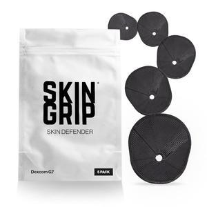 스킨 그립 지속적인 모니 센서를 위한 덱스콤 G7 및 스텔로 C 장치 u2013 프리컷 비접착식 커버와 호환되는 디 재사용 장벽 5팩으로 반응 에 도움