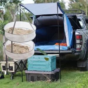 차박 캠핑 빨래망 텐트 세탁걸이 여행용속옷정리 속옷세탁망 세탁건조 그물망