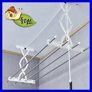 TBZ 둘더스 스텐봉 천정건조대 2단 건조대 베란다빨래건조대 이불건조대 천정건조대