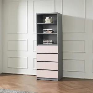 [우아미가구]유나 드레스룸 광폭 600 오픈수납장