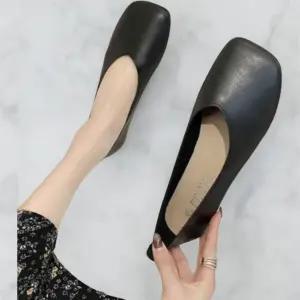 여성 일상 캐주얼 편안한 스퀘어 플랫화 shoes