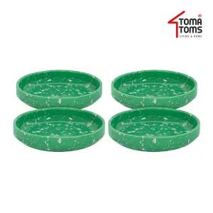 [토마톰스]뉴트로 도자기 분식그릇 반찬접시 x 4인