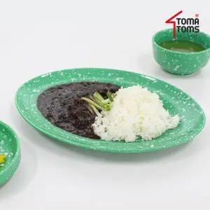 [토마톰스]뉴트로 도자기 분식그릇 요리접시