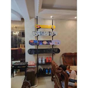 스케이트보드 진열대 서핑 수납 선반 6단 매트 벽걸이 전동 전시 스탠드형 보드 벽면