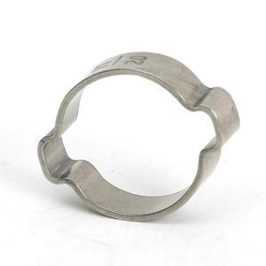 스테인리스 스틸 더블 이어 호스 클램프, O 클립, 수도관 연료 파이프 키트, 10 개, 20 3-46mm