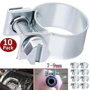 10Pcs 스프링 밴드 연료 호스 클립 7-9mm 9-11mm 스테인레스 스틸 오일 워터 CPU 공기 가스 파이프 튜브 클