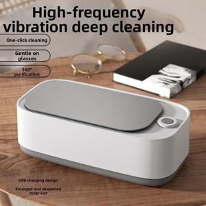 고주파 안경 세척기 360 ° 원버튼 보석 얼룩 제거기 다기능