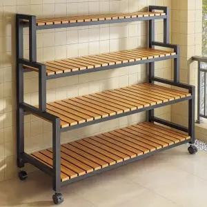 이동식 화분 정리대 가정용 꽃집 실내 거치대 철제