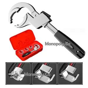 세면대 배관 수전 스패너4종세트 멀티 만능 렌치 몽키 세면대수전교체 세면대수전 욕실수전 주방수전