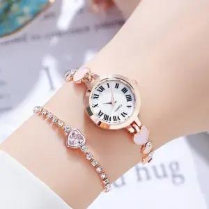 하트 여성 메탈 손목 시계 로즈골드 워치 예쁜 손목시계 여성메탈시계 패션시계