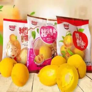 중국복숭아간식 틱톡 유튜브 과자 먹방 젤리 유튜버먹방 다과 릴스 노란 간식