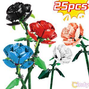 졸업꽃다발 DIY 장미 벽돌 레드 핑크 블루 로즈 블랙 화이트 꽃 부케 식물 발렌타인 데이 정원 클래식 모델 25