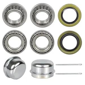 카보베어링 2 세트는 1-1/16인치 인치 액슬 트레일러 휠 허브 베어링 L44649 L44610 12192TB 씰 OD 1.980