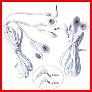 EMS 근육 자극기 전극 패드 용 2 웨이 + 4 웨이 전극 와이어 버튼 케이블 TENS 단위 마사지 기계 리드 와이