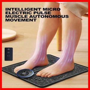 Ems 발 마사지 패드 충전식 전기 발 마사지 패드 발 신경근 자극기 펄스 완전 자동 발