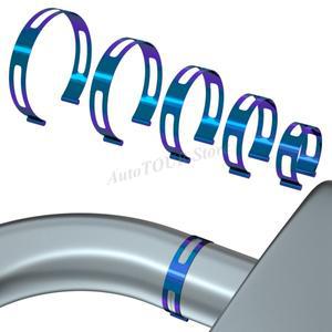 블루 배기 타이 밴드 클램프온 스테인리스 스틸 파이프 클립 2인치 용접  제작 프로젝트용