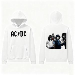 ACDC 밴드 음악 록 오버사이즈 아메리칸 레트로 후디 순면 가을 패션 아동용 남녀공용 Y2K