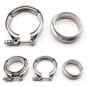 스테인리스 스틸 2/2.5/3/3.5/4인치 V밴드 클램프 V 플랜지 키트 배기구 다운  시스템용