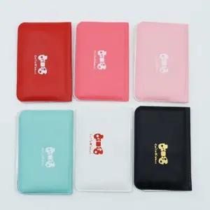 명함용지갑 컬러명함홀더 슬립카드홀더 휴대용 양면 카드명함지갑 명품 지갑선물