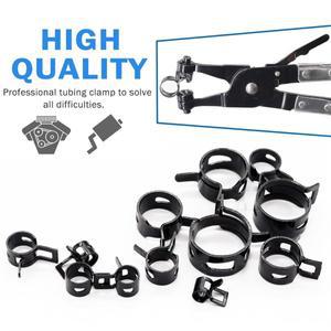 121Pcs 722mm 스프링 호스 클램프 구색 키트  회전 플랫 밴드 연료 플라이어 실리콘 진공 액션 파이프