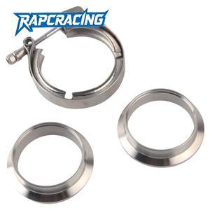 2.5인치/3인치/3.5인치 퀵 릴리즈 V 밴드 클램프 (남성/여성 플랜지 포함) 터보 다운파이프용 스테인리스