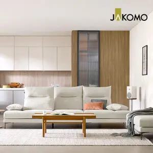 [자코모] 어보브 스윙 4인 기능성 젠위브 패브릭 소파+스툴