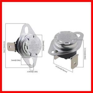 정상 폐쇄 온도 스위치 수동 리셋 온도조절기 KSD303 KSD301 45C-150C 도 10A 250V 75C 85C 95C 105C 100C