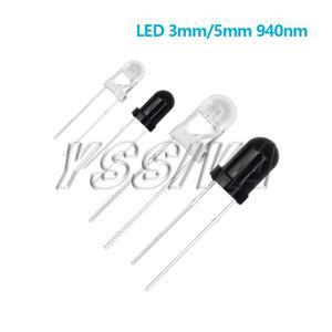 10쌍 3mm 5mm 940nm LED 적외선 발광체 및 IR 수신기 다이오드 F3 F5  DIY용