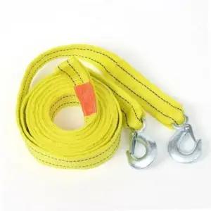5M 견인로프 견인줄 형광옐로우 차량용 5톤 고리형 차