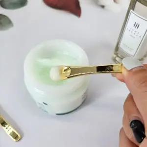 [하프클럽/]편리한 메이크업 스파츌라 골드