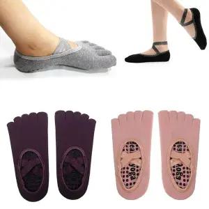 [하프클럽/]논슬립 투밴드 필라테스 요가 양말