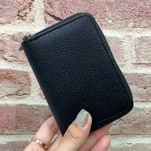 카드홀더 지퍼형 카드지갑 블랙 아코디언 카드홀더 가죽카드지갑 여성카드지갑