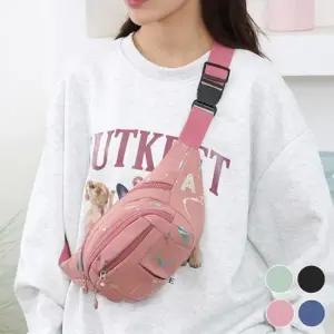 허리색 보조 커플 패션 데일리 여행 코디 맨스백