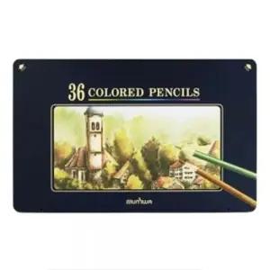 36색 색연필 틴케이스 문화색연필 학습용색연필 MUNHWA 문화색연필 학습용색연필