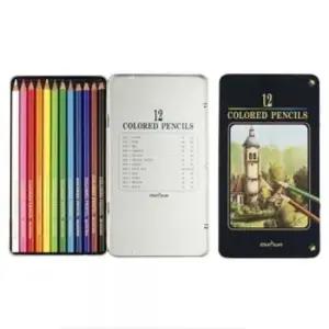 12색 색연필 틴케이스 문화색연필 학습용색연필 MUNHWA 문화색연필 학습용색연필