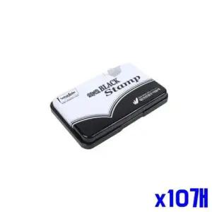 bns 선명한 블랙 스탬프 x10개 스탬프잉크 도장스탬프잉크 인주 스탬프잉크 매표인주