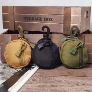 캔버스 동전지갑 지퍼 소형 밀리터리 키홀더동전지갑 동전파우치 멀티소품지갑 엔화지갑