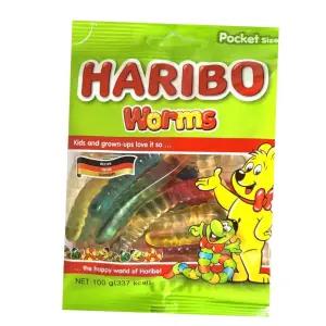 수입젤리 불량식품 하리보 웜즈 x 수입과자 10개입 1박스 HARIBO 100g