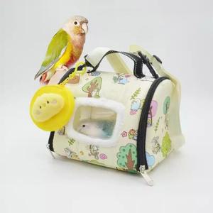 겨울용 앵무새 보온 이동 가방 방한용 휴대 새둥지 크로스 숄더백 산책용 외출 케이지