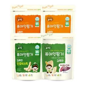 퓨어잇 핑거 길쭉한 야채스틱 과자 4종 세트