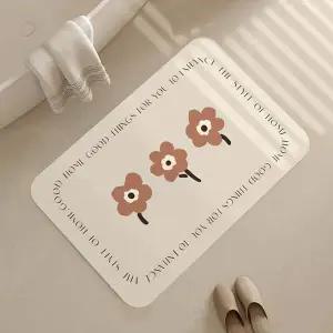 씽크대발매트 속건성 물흡수 플라워 딥브아누 논슬립 속건