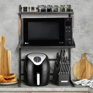 전자레인지선반B 3단 밥솥수납장 오븐다이 밥통거치대 전자렌지수납장 전자레인지선반