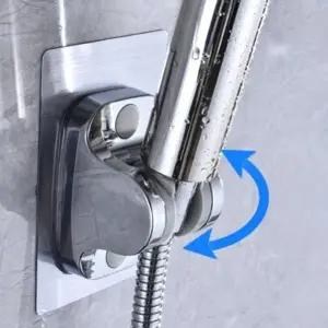 ( )무타공 각도조절 샤워기 거치대 욕실 샤워기행거 고정