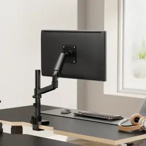 엔산마운트 이지폴암 EZP-15 싱글 파이프형 폴타입 모니터암 모니터거치대 블랙 화이트