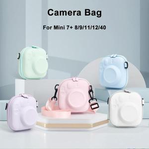 Fujifilm Instax Mini 7 8/9/11/12/40 EVA 유니버셜 하드 케이스 보관 가방 폴라로이드 카메라 쉘(어깨 끈