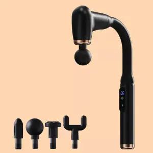 구부러진 긴 후방목 고주파 근육 도구 마사지건 진동 마사지 제품 이완