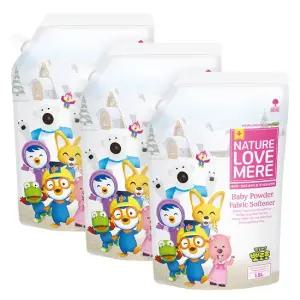 네러메x뽀로로 울트라 젤 아기섬유유연제 리필 1.5L 3팩 베이비파우더향)