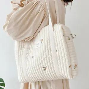 기저귀가방 보부상 데일리 누빔 숄더백 유모차 보조 손가방