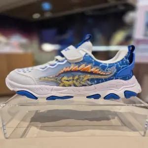 [토박스] (160-200mm) 다이노솔즈 블레이즈 스피노 키즈 LED 라이팅 소리나는 공룡 운동화 DNKCG1TSBS11BLU